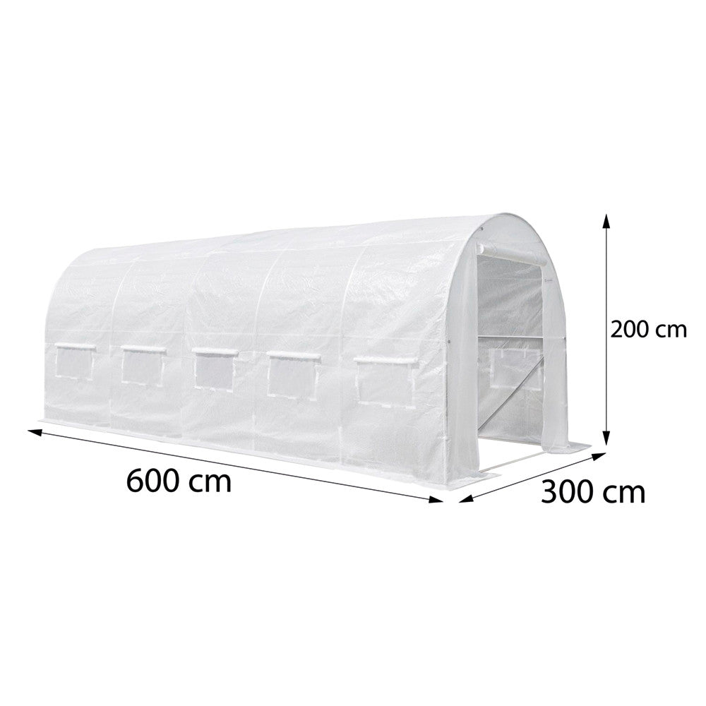 Melegház fólia méretábra 200 × 300 × 600 cm-es fóliasátorral - Homelux, LMHF-632-WH Másodlagos kép