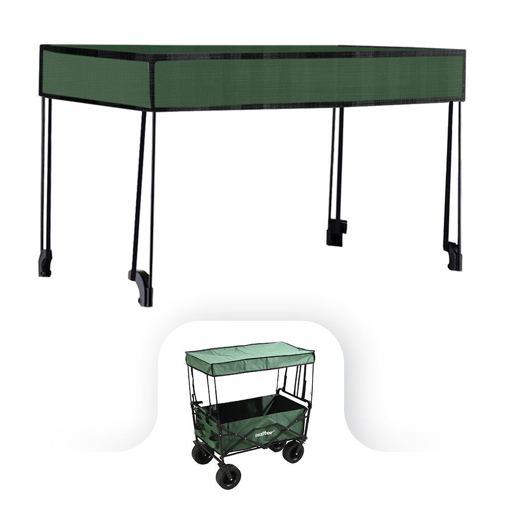 Kerti szállítókocsi prémium zöld árnyékoló tetővel - Homelux, LSZKT055-GREEN Glavna slika